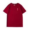 Camiseta 2026 Ano do Cavalo, Manga Curta Cor Vinho, Saudação de Ano Novo, Reunião Anual, Homens e Mulheres, Ano do Zodíaco, Ano do Dragão, Prosperidade, Tamanho Plus, Signo do Zodíaco