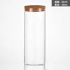 Frasco Sellado Simple de Vidrio de Borosilicato para Frutas Secas y Snacks, Tarro de Té para el Hogar con Tapa de Corcho, Frasco de Vidrio Transparente al por Mayor