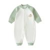 Mameluco de Primavera y Otoño para Bebé Pijama Neonatal Cálido de Principios de Primavera Algodón Camisero Ajustado Ropa Interior Base Traje para Gatear