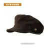 Gorra Plana de Mezclilla Estilo Newsboy con Hebilla Metálica Retro para Mujer, Nueva Colección Otoño/Invierno, Moda con Temperamento Artístico, Para Circunferencia de Cabeza Grande