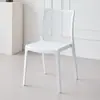 Cadeiras de Jantar de Plástico Vazadas para Hotéis, Pousadas e Uso Doméstico; Cadeiras de Plástico Empilháveis; Cadeiras de Espera para Lojas de Chá com Leite; Cadeiras com Encostos