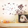 Pegatinas de Pared de Belleza Pintadas a Mano Cálidas para Sala de Estar, Dormitorio, Mesita de Noche, Fondo de TV Decoraciones de Pared Pegatinas de Pared Vestido Desnudo
