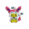 Broche de Aleación de Dibujos Animados de Pokemon Pikachu Insignia Periférica Linda de Anime Accesorio Creativo Unisex Transfronterizo