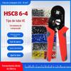 HSC8 6-4A alicate de crimpagem auto-ajustável tipo tubo VE alicate de friso terminal de prensagem a frio em forma de agulha 0.25-10mm quadrilátero 0.25-10mm