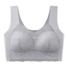 Ropa Interior Transfronteriza de Talla Grande Sin Aros Push-Up de Encaje Estilo Chaleco Sin Costuras para Mujer Bra de Talla Grande de Comercio Exterior Europeo y Americano