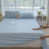 Sábana de Cama Nueva de Color Sólido de una Sola Capa, Estilo Sencillo para el Hogar y el Dormitorio, Transpirable, Amigable con la Piel y Cómoda Ropa de Cama, Pieza Única