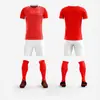 Traje de Manga Corta de Secado Rápido y Absorción de Sudor, Maillot de Entrenamiento y Competición para Adultos y Niños, Conjunto de Traje de Fútbol de Venta Caliente Transfronteriza
