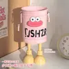 Porta-canetas fofo com uma expressão engraçada de boca grande, um organizador de mesa para estudantes, um item decorativo criativo para escritórios de meninas e quartos de crianças