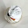 Disco Marcador de Viento Ins Transfronterizo Acrílico Decoración de Pastel Flores Feliz Cumpleaños Aniversario Día de la Madre Marcado