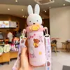 Taza Aislada Miffy para Mujer, Taza de Agua Deportiva de Gran Capacidad de Acero Inoxidable 316 de Alto Valor para Estudiantes, Vaso con Popote para Niños