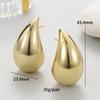 Pendientes de gota de agua con diseño de explosiones de Amazon, pendientes de plata 925 con pasador, metal liso, populares pendientes de oro de 14 quilates, venta al por mayor, Jiexing