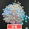 Lentejuelas para uñas flor de ciruelo de 5 mm, arena movediza rápida de epoxi, material de relleno DIY, parche de purpurina, purpurina con agujero, joyería 10g