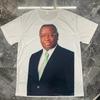 Fábrica Shangwang da Cidade de Cixi Camiseta de Poliéster em Branco Eleição Presidencial Gola Redonda Manga Curta Camiseta de Campanha Poliéster Seda Evento de Campanha