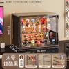 Estante de exhibición de caja ciega de gran capacidad, caja de exhibición de acrílico escalonado con burbujas Mate, gabinete de exhibición manual a prueba de polvo
