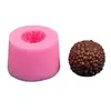 Forma de Bolo Redonda com Pontos Esférica de Silicone Molde DIY Artesanal para Chocolate Fondant Decoração