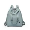 Chi Bao Estilo Simples Grande Capacidade Bolsa de Ombro Dupla Feminina Leve para Trabalho Viagem Mochila Casual Mochila Escolar Pequena Tecido de Nylon