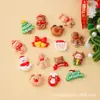 Muñeco de Nieve Brillante y Reno DIY Pegamento Cremoso Accesorios de Resina Pasadores y Cuerdas para el Cabello Hechos a Mano Kit de Materiales de Decoración Al Por Mayor