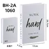 Decoração simples de livro falso em inglês preto, branco e cinza para decoração suave de casa, adereço de exibição, fundo popular para fotos, livro de simulação dobrável