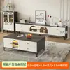 Rack de TV Estilo Cream, Moderno e Simples, para a Sala de Estar, Novo Modelo para Apartamentos Pequenos, Combinação de Mesa de Centro e Rack de TV de Piso