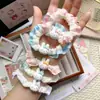 Diadema de encaje con diseño de conejito Miffy, scrunchie dulce y lindo para coleta con alta elasticidad