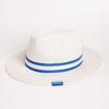 Sombrero de paja para hombre, sombrero de paja negro para exteriores, primavera y verano, resistente al sol, sombrero de playa, vacaciones, ala grande, parte superior plana, sombrero de paja Panamá