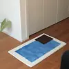 Tapetes de Piso Tufted para Baño Transfronterizos, Tapetes Gruesos Resistentes a Manchas, Alfombras de Terciopelo Absorbentes de Agua, Tapetes Antideslizantes, Tapetes de Pie de Comercio Exterior