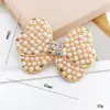 Cuentas como Joyería Nueva Perla Moño Funda para Teléfono Móvil Accesorios de Joyería Zapatos con Agujeros Accesorios DIY Joyería de Aleación de Zinc