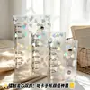 Fichário Colorido Laser Coração A5 A6 A7 M5 Planner PVC Transparente Capa Externa 6 Furos Fecho Duplo Capa Substituível