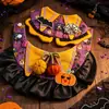 Disfraz de Halloween para mascota: cabeza de calabaza de gato, collar divertido y babero para perros, osos de peluche y perros pequeños a medianos
