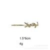 Pasador de Estilo Pequeña Fragancia Transfronterizo Clip para Flequillo Lateral de la Frente Amazon Juego Dorado Pasador Pasador de Gama Alta