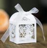 Caja de dulces hueca con láser de comercio exterior, caja de dulces navideña, copo de nieve blanco, ciervo, fiesta navideña, cartón de chocolate en stock