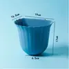 Cubo de basura de pared para cocina, Cubo de basura con forma de flor para encimera, Cubo de basura con forma de flor para colgar en la puerta del armario