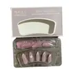 Esmalte de Unha Wearable Popular Europeu e Americano Atacado Esmalte de Unha Coração Rosa e Branco Produto Acabado Doce Elegante Esmalte de Unha Falso Transfronteiriço