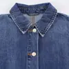 Ropa europea y americana para mujer transfronteriza, bestseller de AliExpress, chaqueta vaquera corta informal de moda estilo francés
