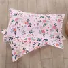 Funda de almohada simple estampada 48*74 cubierta para inserto de almohada, funda de almohada engrosada para adultos, universal para dormitorios y hoteles