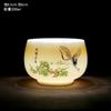 Oveja panda grasa de jade Taza Maestra estilo nacional taza de té lujo ligero retro taza de té grande para el hogar negocio regalo taza de té
