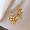 Distinto exagerado amor Orelha Buckle Design Deixa Tassel Ear Buckle Brincos de moda europeia e americana Indústria pesada Brincos estilo arte Mulheres