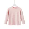 Camiseta de baixo para crianças, outono para meninos em algodão puro, roupa íntima quente para crianças maiores e adolescentes, top de camada interna, pijama para meninas