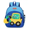 Nueva Linda Mochila Escolar Excavadora Dibujos Animados para Jardín de Infancia Mochila Elegante de Alto Valor para Niños Comercio Exterior