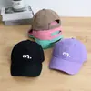 Gorra infantil ligera estilo Macaron para primavera y verano, letra m, versátil, de moda, para bebé, protección solar para exteriores, gorra de béisbol de secado rápido
