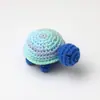 Pingente de Boneca de Crochê Popular Feito à Mão Transfronteiriço, Enfeite de Tartaruga Pequena de Crochê com Lã, Decoração de Pingente para Chaveiro Tricotado