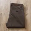 Otoño e invierno 2023 grueso para hombre elástico antiarrugas Marrón suave sin planchado avanzado negocios trabajo recto casual