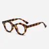 Gafas Protectoras Planas de Marco Grueso Europeas y Americanas Anti Luz Azul Estilo Japonés Redondo Retro para Mujer Marco para Gafas de Miopía Alta para Hombre