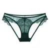 Roupa Íntima Sexy Transfronteiriça Renda Fina Transparente Tamanho Grande Roupa Íntima Crotch Algodão Puro Levanta Quadril Cintura Baixa Calcinhas Femininas