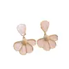 Pendientes de flor de concha para mujer, elegantes y únicos, de nicho, ligeros, de lujo, de alta gama, de moda, 2024, nuevas explosiones