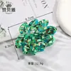 Pinza para el Cabello de Acetato con Patrón de Hojas Retro Estilo Bosque Creativo, Pinza de Tiburón Versátil para Moño de Moda Casual para Mujeres