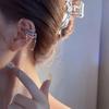 Clip de Hueso de Oreja con Borla Larga Sin Perforación Clip para Oreja Lujo Accesible para Mujer Gancho de Oreja de Nicho Perla Francesa de Alta Gama Moda Versátil