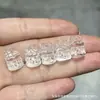 Coleção de Cristal Branco Natural, Contas de Abóbora, Contas de Flor de Maracujá, Acessórios Artesanais, Pulseiras DIY Feitas à Mão, Joias da Moda