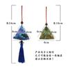 Wang ZhengZongzi Triangular Sachet de Ajenjo Colgante Pequeño Regalo Hanfu Sachet Decorativo Regalo del Festival de Medio Otoño