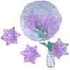 Decoraciones navideñas de copo de nieve acrílicas luminosas con cuatro agujeros para colgar, colgante, anillo para colgar en el coche, carillones de viento, accesorios hechos a mano para DIY